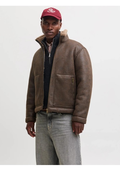 Ανδρικό Μπουφάν Jack & Jones Jorsalamanco Flight Jacket SN 12303001 Chocolate Brown