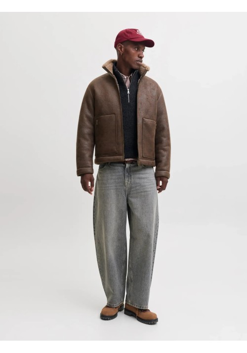Ανδρικό Μπουφάν Jack & Jones Jorsalamanco Flight Jacket SN 12303001 Chocolate Brown