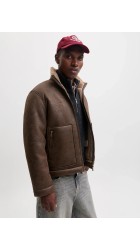 Ανδρικό Μπουφάν Jack & Jones Jorsalamanco Flight Jacket SN 12303001 Chocolate Brown