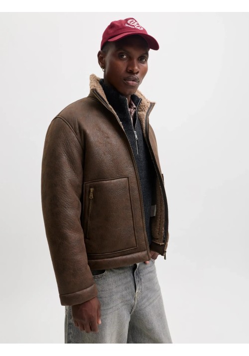 Ανδρικό Μπουφάν Jack & Jones Jorsalamanco Flight Jacket SN 12303001 Chocolate Brown