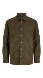 Men Shirt  Jack & Jones JPRbluray Corduroy L/S Shirt 12301352 Crocodile