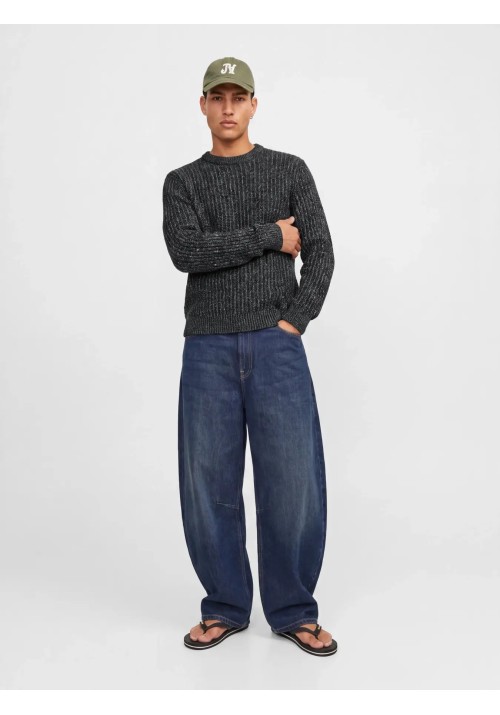 Ανδρικό Πουλόβερ Πλεκτό Jack & Jones JJJAxon Knit Crew Neck 12306928 Sky Captain/Twisted Se Ανδρικό Πουλόβερ Πλεκτό Jack & Jones JJJAxon Knit Crew Neck 12306928 Sky Captain/Twisted Se
