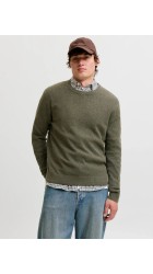 Ανδρικό Πλεκτό Βαμβακερό Jack & Jones Jjeryder Knit Crew Neck Noos 12298310 Rosin Twist Ανδρικό Πλεκτό Βαμβακερό Jack & Jones Jjeryder Knit Crew Neck Noos 12298310 Rosin Twist