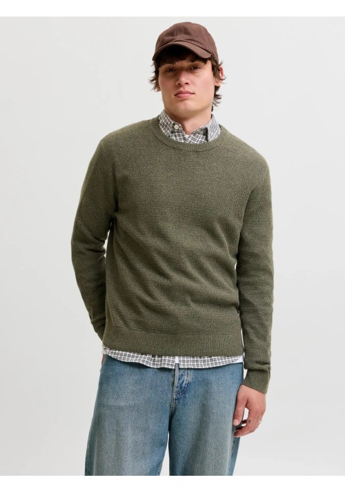 Ανδρικό Πλεκτό Βαμβακερό Jack & Jones Jjeryder Knit Crew Neck Noos 12298310 Rosin Twist Ανδρικό Πλεκτό Βαμβακερό Jack & Jones Jjeryder Knit Crew Neck Noos 12298310 Rosin Twist