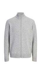 Ανδρική Ζακέτα Jack & Jones JJSOHO OLLIE KNIT HIGH NECK ZIP CAR SN 12298535 Light Grey Melange Ανδρική Ζακέτα Jack & Jones JJSOHO OLLIE KNIT HIGH NECK ZIP CAR SN 12298535 Light Grey Melange