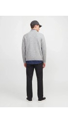 Ανδρική Ζακέτα Jack & Jones JJSOHO OLLIE KNIT HIGH NECK ZIP CAR SN 12298535 Light Grey Melange Ανδρική Ζακέτα Jack & Jones JJSOHO OLLIE KNIT HIGH NECK ZIP CAR SN 12298535 Light Grey Melange