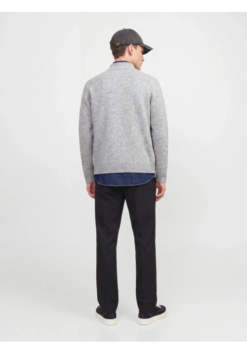 Ανδρική Ζακέτα Jack & Jones JJSOHO OLLIE KNIT HIGH NECK ZIP CAR SN 12298535 Light Grey Melange Ανδρική Ζακέτα Jack & Jones JJSOHO OLLIE KNIT HIGH NECK ZIP CAR SN 12298535 Light Grey Melange