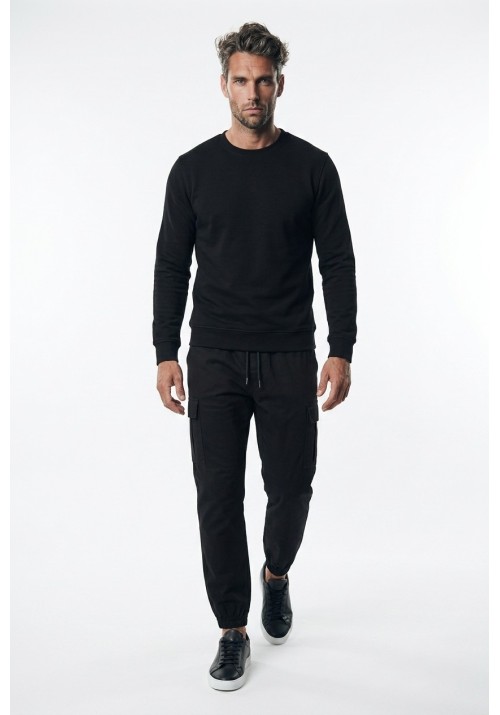 Ανδρικό Παντελόνι Cargo Jack & Jones JPSTKane Dylan Cuffed Cargo 12289589 Black
