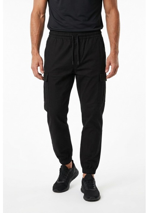 Ανδρικό Παντελόνι Cargo Jack & Jones JPSTKane Dylan Cuffed Cargo 12289589 Black