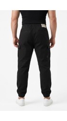 Ανδρικό Παντελόνι Cargo Jack & Jones JPSTKane Dylan Cuffed Cargo 12289589 Black
