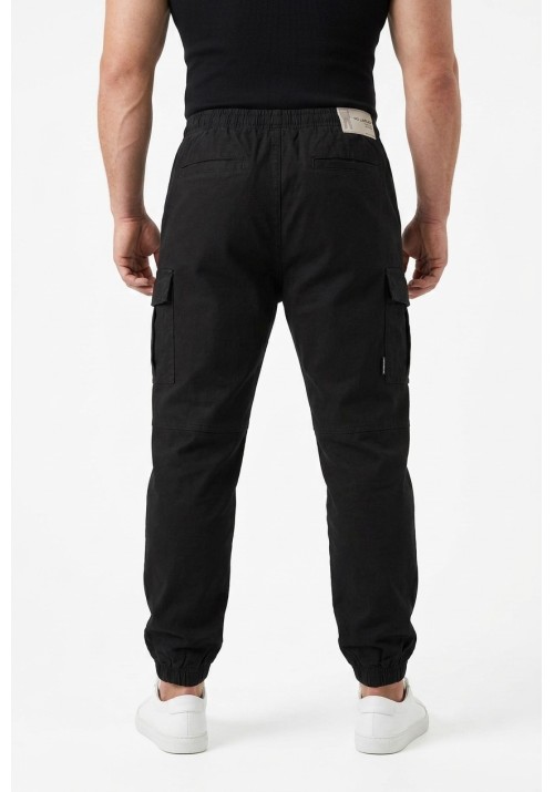 Ανδρικό Παντελόνι Cargo Jack & Jones JPSTKane Dylan Cuffed Cargo 12289589 Black