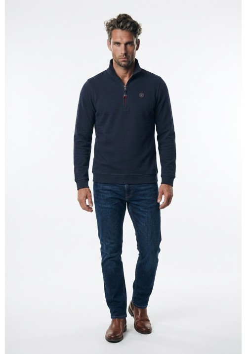 Aνδρικό Φούτερ Πουλόβερ FQ1924 FQDUNHAM Half-zip21900853-194011 Μπλέ