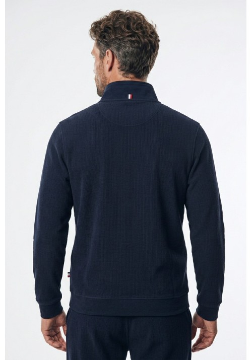 Aνδρικό Φούτερ Πουλόβερ FQ1924 FQDUNHAM Half-zip21900853-194011 Μπλέ