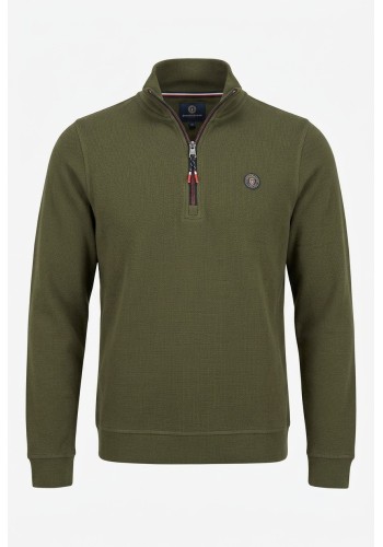 Aνδρικό Φούτερ Πουλόβερ FQ1924 FQDUNHAM Half-zip21900853-190414 Λαδί