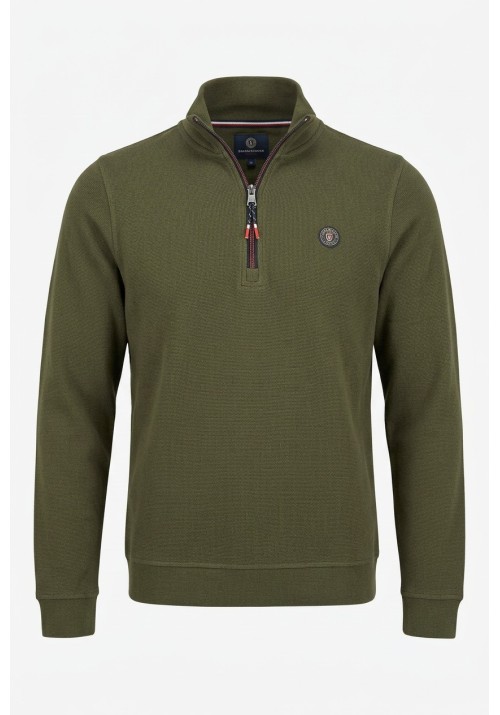 Aνδρικό Φούτερ Πουλόβερ FQ1924 FQDUNHAM Half-zip21900853-190414 Λαδί