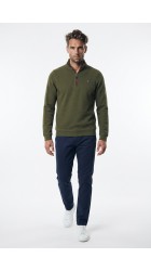 Aνδρικό Φούτερ Πουλόβερ FQ1924 FQDUNHAM Half-zip21900853-190414 Λαδί