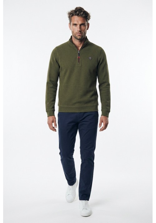 Aνδρικό Φούτερ Πουλόβερ FQ1924 FQDUNHAM Half-zip21900853-190414 Λαδί