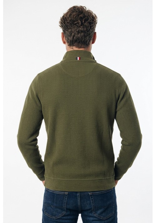 Aνδρικό Φούτερ Πουλόβερ FQ1924 FQDUNHAM Half-zip21900853-190414 Λαδί
