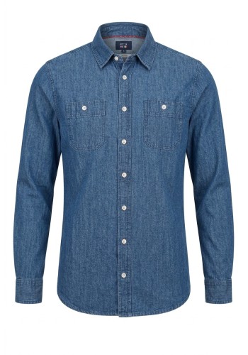 Ανδρικό Πουκάμισο Τζιν FQ Steven LS Denim shirt 21900434-200291 Μπλέ Ανδρικό Πουκάμισο Τζιν FQ Steven LS Denim shirt 21900434-200291 Μπλέ