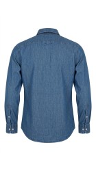 Ανδρικό Πουκάμισο Τζιν FQ Steven LS Denim shirt 21900434-200291 Μπλέ