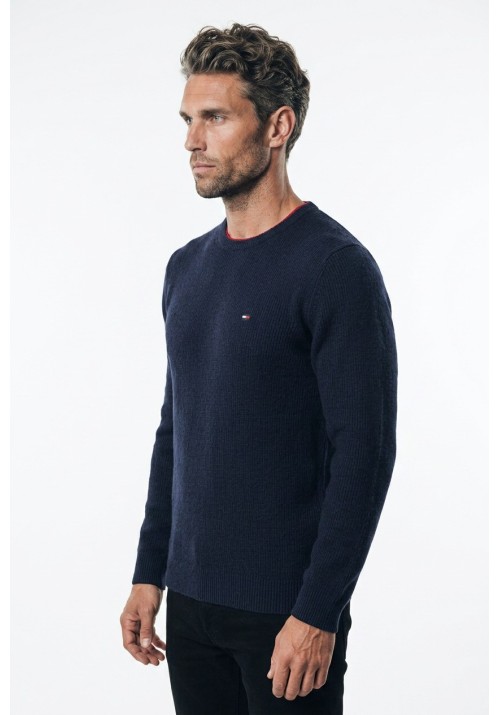 Ανδρικό Πουλόβερ Πλεκτό FQ1924 FQKyle Crew Neck Knit 21900366-193923 Μπλε