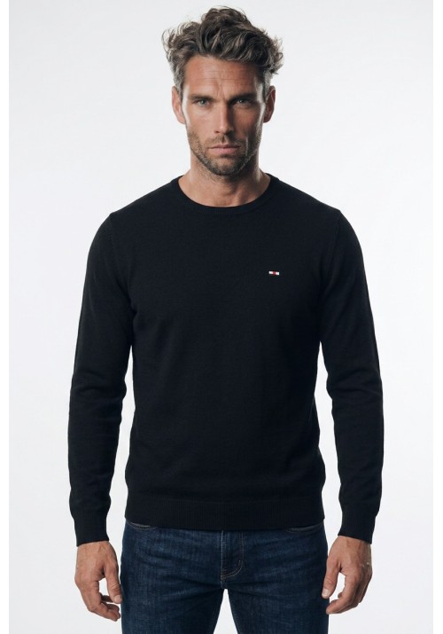 Ανδρικό Πουλόβερ Πλεκτό FQ1924 FQKyle Crew Neck Knit 21900363-193911 Μαύρο