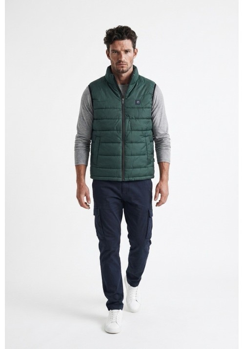 Ανδρικό Αμάνικο Μπουφάν Petrol M-3060-WST107-6184 Deep Green