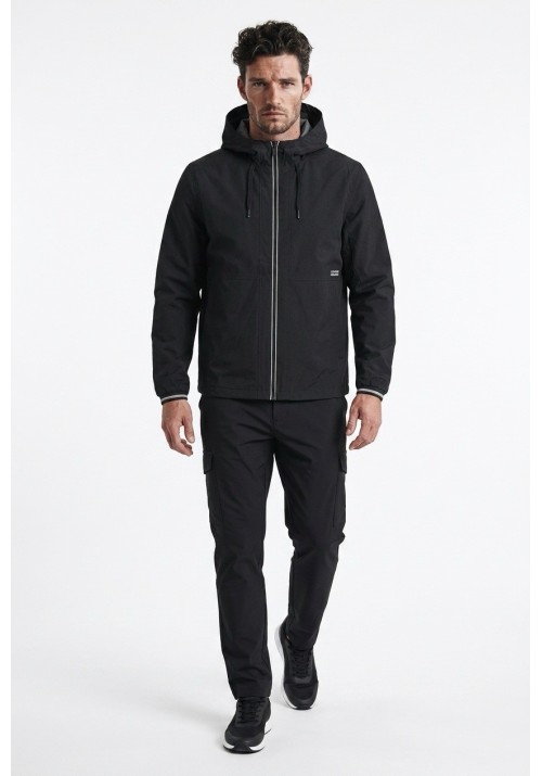 Ανδρικό Μπουφάν Jack & Jones JJBenjamin Light Jacket Hood 12298701 Black