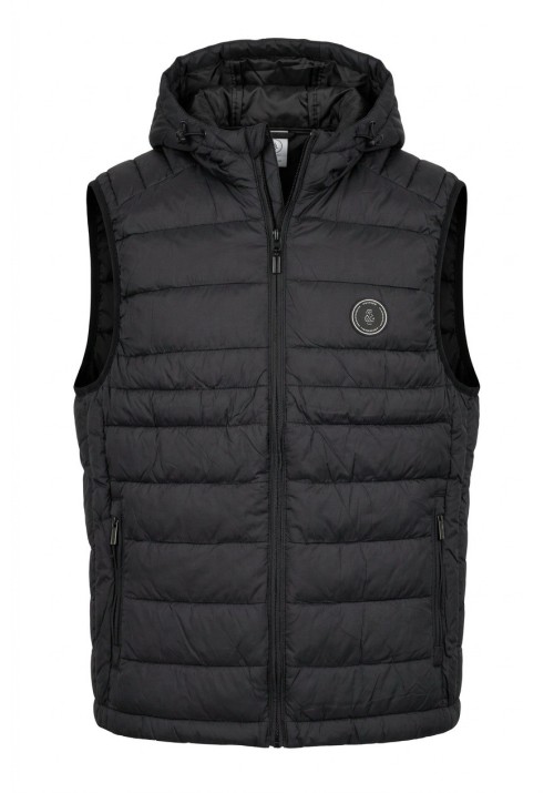 Ανδρικό Αμάνικο Μπουφάν Jack & Jones JJEKingsley Light Bodywarmer Hood 12298871 Black