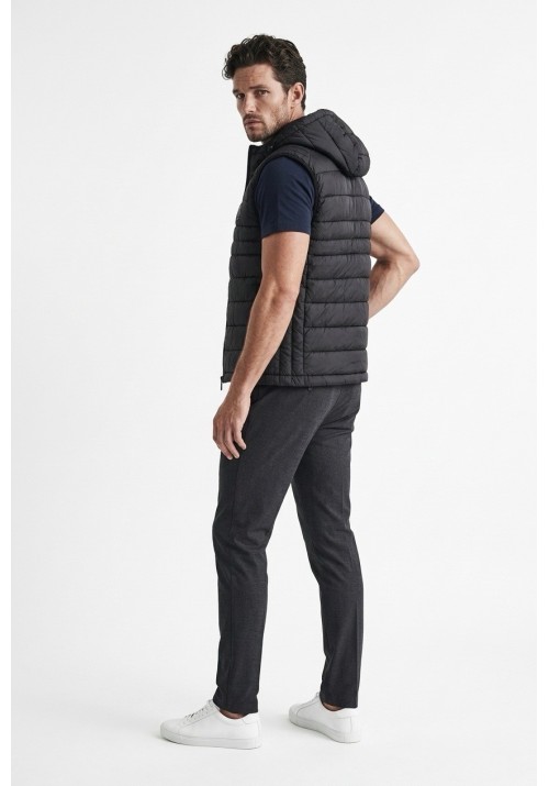 Ανδρικό Αμάνικο Μπουφάν Jack & Jones JJEKingsley Light Bodywarmer Hood 12298871 Black