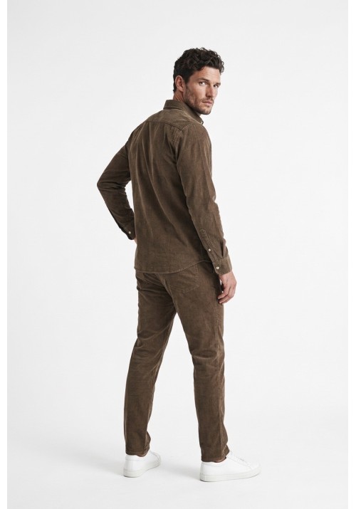 Men Shirt  Jack & Jones JPRbluray Corduroy L/S Shirt 12301352 Crocodile