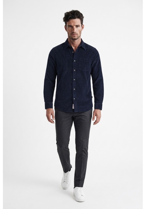 Ανδρικό Πουκάμισο Jack & Jones JPRbluray Corduroy L/S Shirt 12301352 Night Sky
