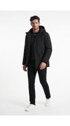 Ανδρικό Μπουφάν Παρκά Cars jeans Jacket webber 6355701 Μαύρο