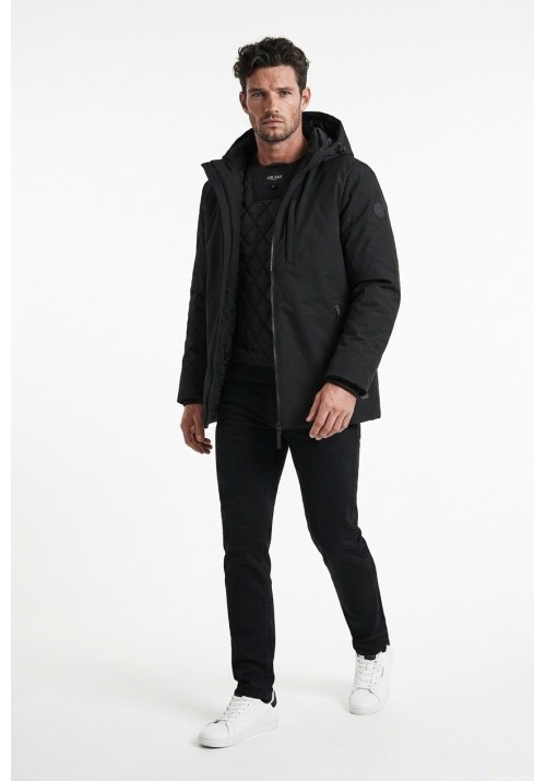 Ανδρικό Μπουφάν Παρκά Cars jeans Jacket webber 6355701 Μαύρο