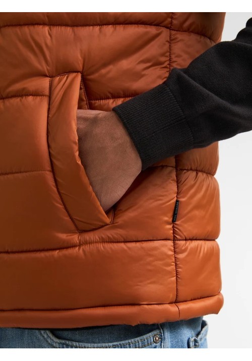 Ανδρικό Αμάνικο Μπουφάν Petrol M-3060-WST107-2127 Copper Orange