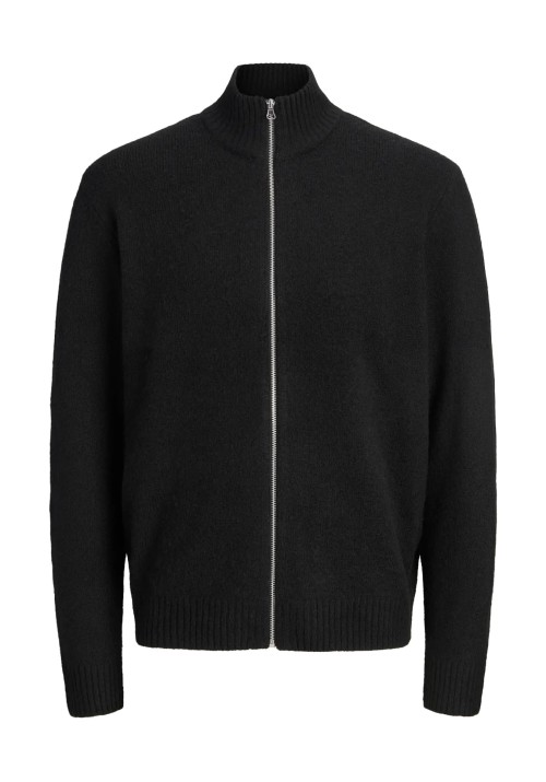 Ανδρική Ζακέτα Jack & Jones JJSOHO OLLIE KNIT HIGH NECK ZIP CAR SN 12298535 Μαύρη