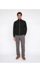 Ανδρική Ζακέτα Jack & Jones JJSOHO OLLIE KNIT HIGH NECK ZIP CAR SN 12298535 Μαύρη