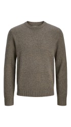 Ανδρικό Πουλόβερ Πλεκτό Jack & Jones JAULambswool Knit Crew Neck SN 12216799 Stone Gray_MELANGE Ανδρικό Πουλόβερ Πλεκτό Jack & Jones JAULambswool Knit Crew Neck SN 12216799 Stone Gray_MELANGE