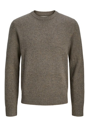 Ανδρικό Πουλόβερ Πλεκτό Jack & Jones JAULambswool Knit Crew Neck SN 12216799 Stone Gray_MELANGE Ανδρικό Πουλόβερ Πλεκτό Jack & Jones JAULambswool Knit Crew Neck SN 12216799 Stone Gray_MELANGE