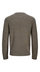 Ανδρικό Πουλόβερ Πλεκτό Jack & Jones JAULambswool Knit Crew Neck SN 12216799 Stone Gray_MELANGE Ανδρικό Πουλόβερ Πλεκτό Jack & Jones JAULambswool Knit Crew Neck SN 12216799 Stone Gray_MELANGE