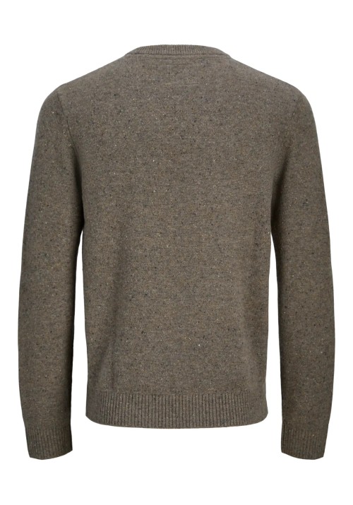 Ανδρικό Πουλόβερ Πλεκτό Jack & Jones JAULambswool Knit Crew Neck SN 12216799 Stone Gray_MELANGE Ανδρικό Πουλόβερ Πλεκτό Jack & Jones JAULambswool Knit Crew Neck SN 12216799 Stone Gray_MELANGE