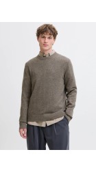 Ανδρικό Πουλόβερ Πλεκτό Jack & Jones JAULambswool Knit Crew Neck SN 12216799 Stone Gray_MELANGE Ανδρικό Πουλόβερ Πλεκτό Jack & Jones JAULambswool Knit Crew Neck SN 12216799 Stone Gray_MELANGE