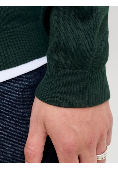 Ανδρικό Πλεκτό Βαμβακερό Jack & Jones JjEBasic Knit Crew Neck Noos 12137190 Scarab