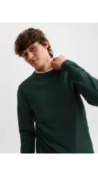 Ανδρικό Πλεκτό Βαμβακερό Jack & Jones JjEBasic Knit Crew Neck Noos 12137190 Scarab
