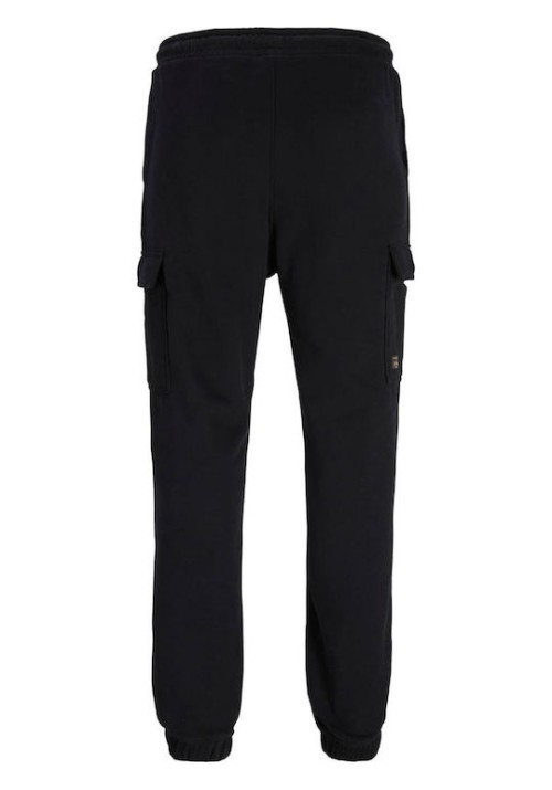 Ανδρικό Παντελόνι Φόρμας Jack & Jones JPSTKane Milta Cargo Sweat Pants 12299173 Black