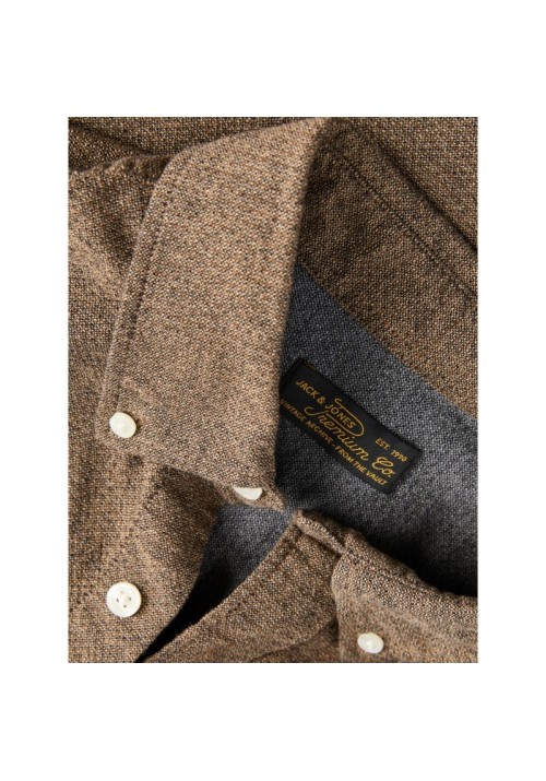 Ανδρικό Πουκάμισο Φανέλα jack & jones Jprblustanley Flannel L/S 12305791 Ermine