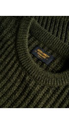 Ανδρικό Πουλόβερ Πλεκτό Jack & Jones JJJAxon Knit Crew Neck 12306928 Forest Night Twisted Black Ανδρικό Πουλόβερ Πλεκτό Jack & Jones JJJAxon Knit Crew Neck 12306928 Forest Night Twisted Black