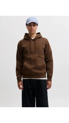 Ανδρικό Φούτερ Jack & Jones JJEstar JJ Sweat Hood Noos 12233972 Cocoa