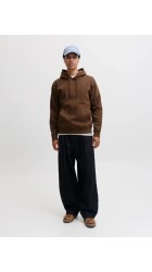 Ανδρικό Φούτερ Jack & Jones JJEstar JJ Sweat Hood Noos 12233972 Cocoa