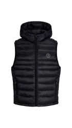 Ανδρικό Αμάνικο Μπουφάν Jack & Jones JJEKingsley Light Bodywarmer Hood 12298871 Black